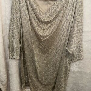 Nine & Co Metallic Patterned Mini Dress